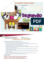 Escuela primaria Carlos B. Zetina plan de actividades octubre 2022