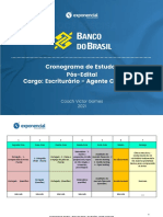 Cronograma de Estudos Cronograma de Estudos BB 8tssd5