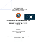 Tesis - Evaluación de Las Líneas de Transmisión 115 KV de Las Subestaciones Chuparín - Paraiso - Barcelona - El Cuartel - Santa Rosa de Corpoelec."