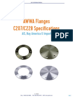 Awwa c207 Flanges Spec Sheet