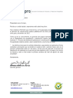 Carta Antonio Montoya Distribucion D2 2022