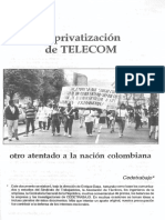 La Privatizacíon de Telecom