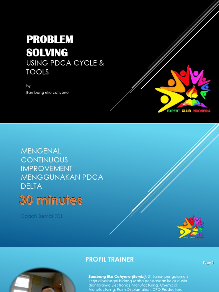 Problem Solving dengan PDCA Delta | PDF