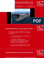Standard Maritime Communication Phrases in Multi-User Virtual Environments