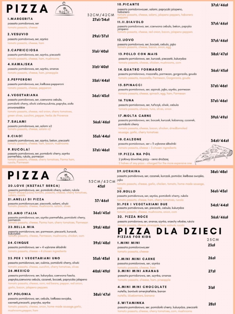 Rollo Menu | PDF