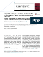 Antagonistic Activity of A Bacillus SP Strain Isolated - 2017 - Revista Argenti