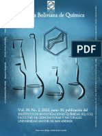 Revista Boliviana de Química Vol. 39 N°2, 2022