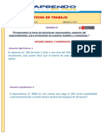 Ficha de Trabajo de Matemática - Semana 06