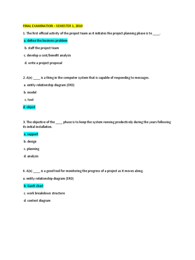 Final Exam: Systems Analysis & Design | PDF | System | Information System