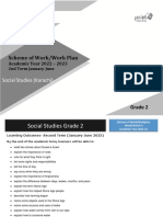 World Watch Social Studies 2 Work Plan Second Term (2022-2023) - Grade 2