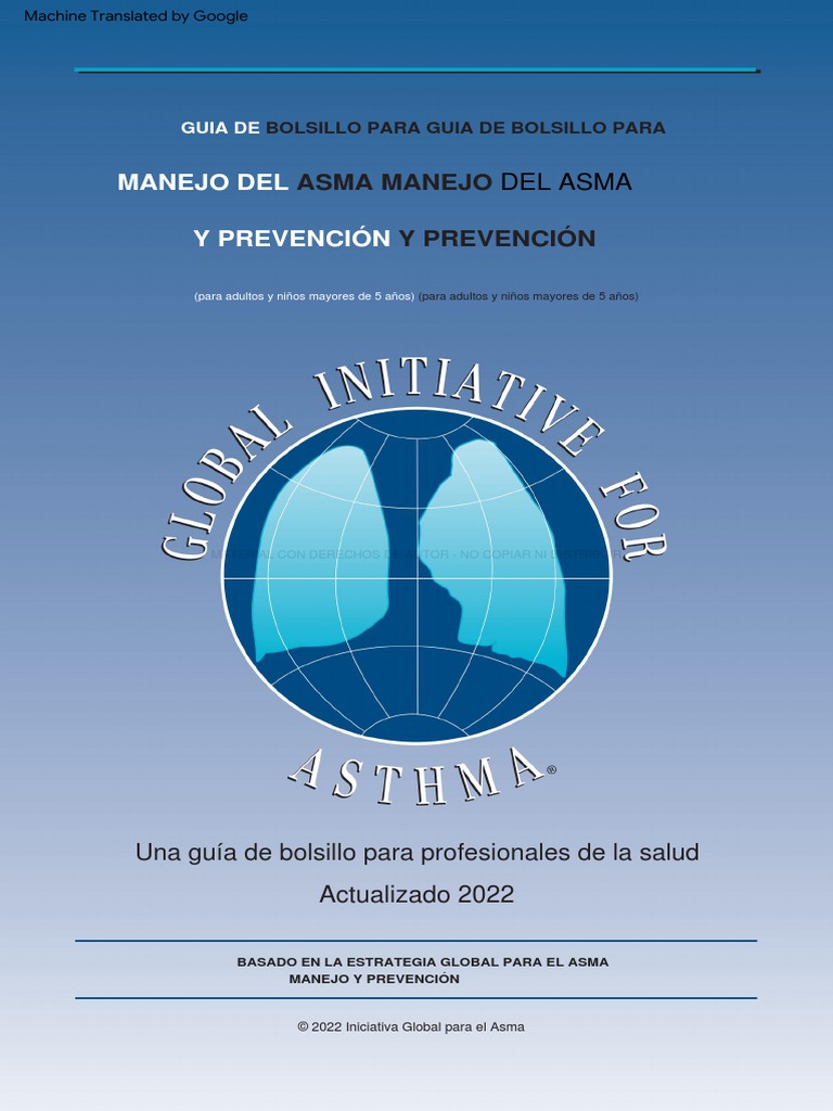 GINA 2022 Pocket Guide WMS PDF Asma Tos