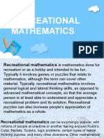 Recreational Math Puzzles & Games