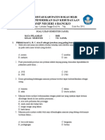 Soal BMR Kelas 7 Semester 1