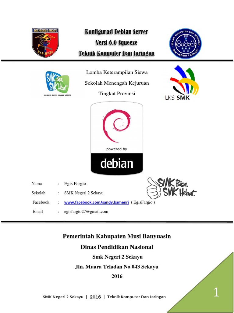 Konfigurasi debian server versi 6 0 squeeze teknik komputer dan