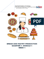 Bread and Pastry Production 12 - WEEK 1