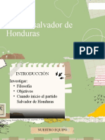 Presentación Proyecto PARTIDO SALVADOR DE HONDURAS