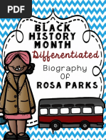 Black History Month Biography Of: Differentiated