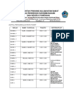 Jadwal Pengembalian