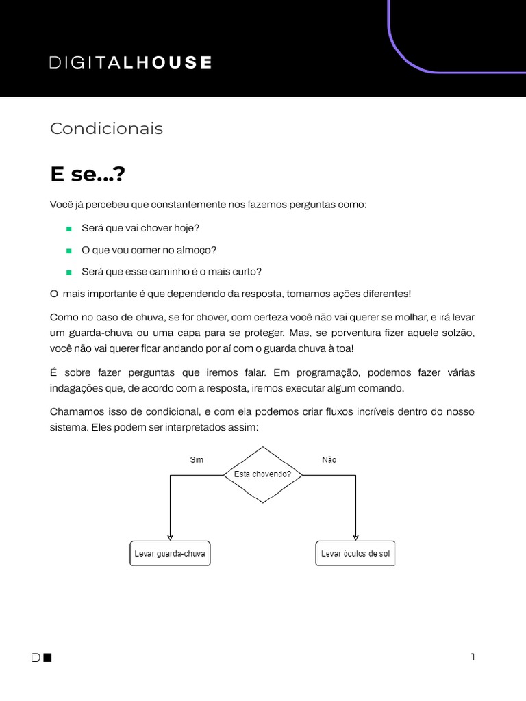 Condicionais em Javascript | PDF | Tecnologia e Engenharia