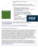 Folk and Implication in Psychology