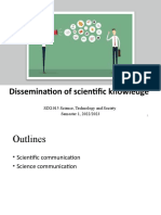 Lecture 4 Dissemination of scientific knowledge (1)