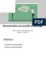 Lecture 4 Dissemination of Scientific Knowledge
