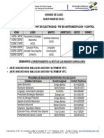 Horario Electronica-Electricidad-Instrumentacion