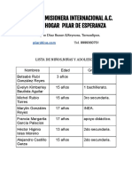 Alianza Misionera Internacional A.C. Casa Hogar Pilar de Esperanza