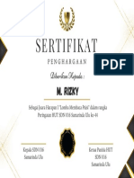 Sertifikat Puisi