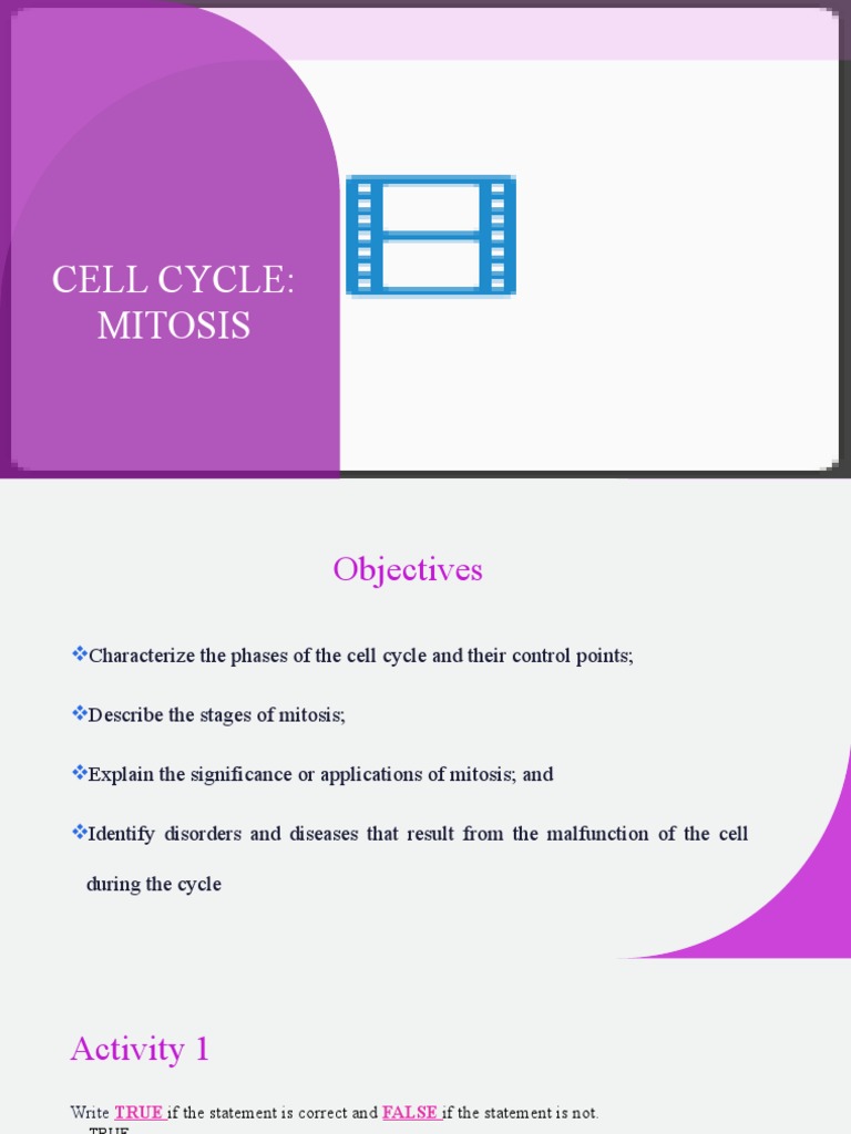 CELL CYCLE - Mitosis | PDF | Mitosis | Cell Cycle
