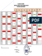 KALENDER AKADEMIK SEMESTER B POLITEKNIK NEGERI MEDAN