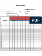 Escala Estimativa