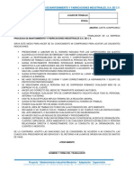 Carta Compromiso - Personal Foráneo