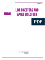 Bisectors of Lines and Angles