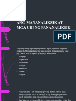 Ang Mananaliksik at Mga Uri NG Pananaliksik