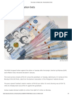 Peso Down On Inflation Bets - BusinessWorld Online (Jaunaury 31, 2023)