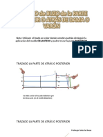 3° TRAZADO DE LA PARTE POSTERIOR O ATRÁS de VARON Y DAMA