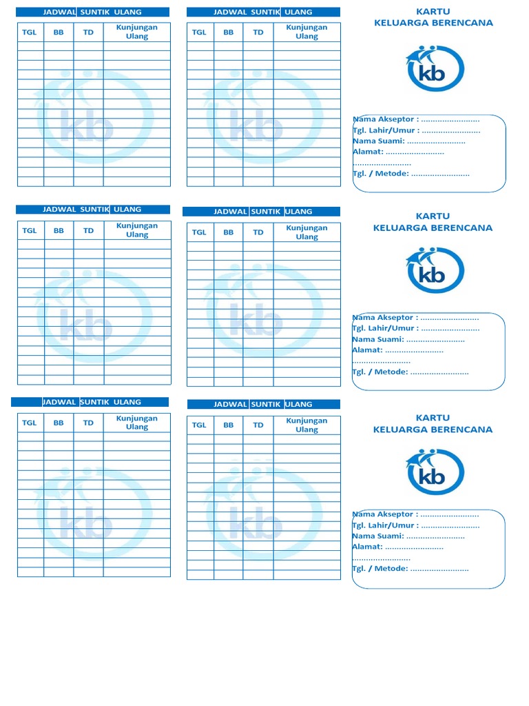 Kartu KB | PDF