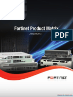 Old Fortinet Product Matrix January 2013