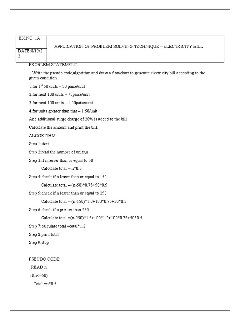 Electricity Bill Pdf
