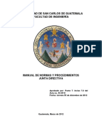 Manual Normas y Procedimientos Junta Directiva Ing. Aprobado