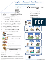 Present Simple vs Present Continuous+ listening and speaking activities