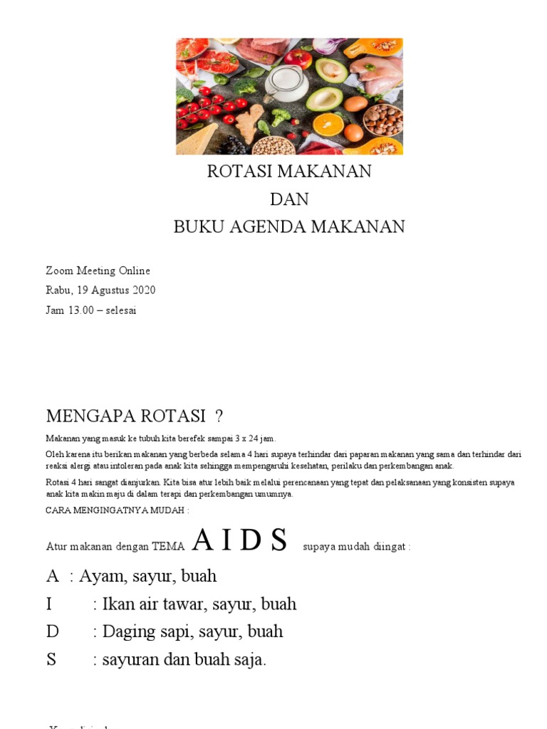 Rotasi Makanan | PDF