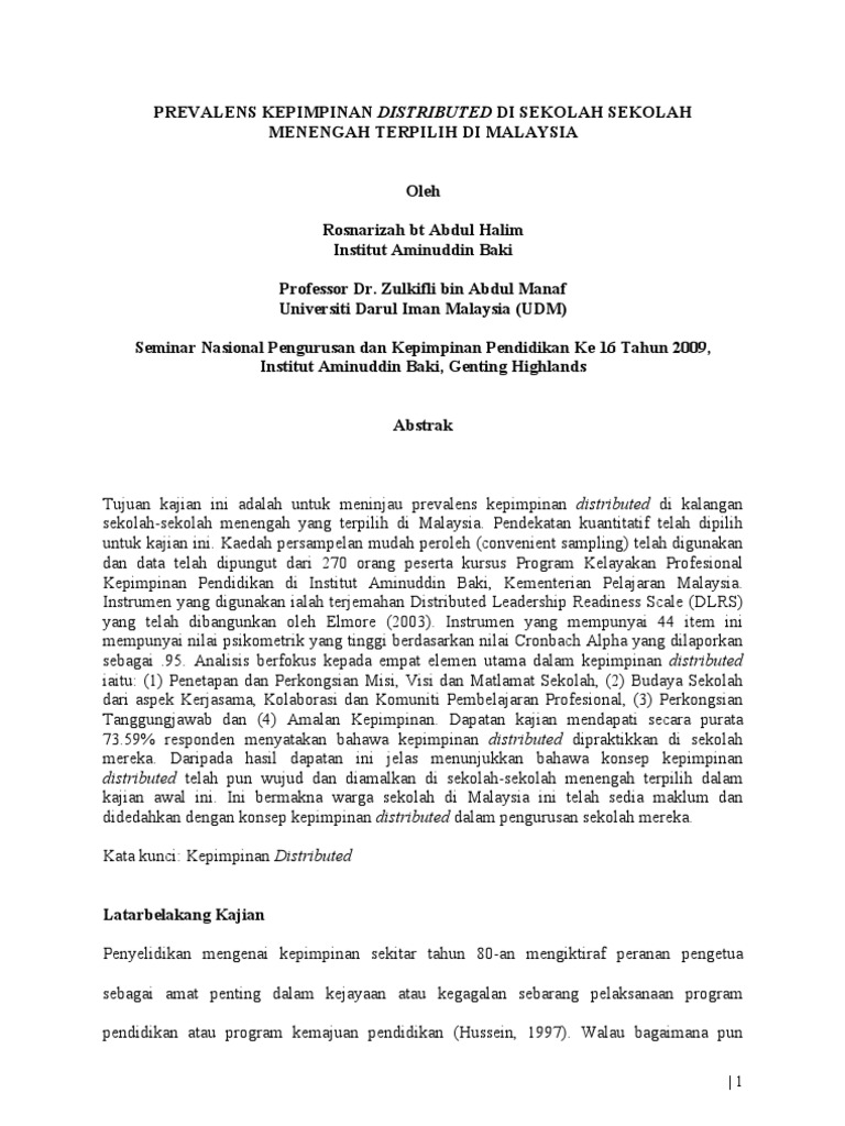Rosnarizah Zulkifli 2009 Pdf