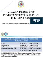 Document - CPDO Presentation - Updated Poverty 2018 Situationer - CDO