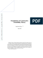 Foundations of Constructive Probability Theory: Yuen-Kwok Chan, June 2019