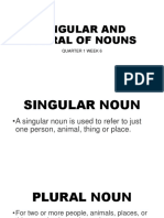 Singular and Plural of Nouns