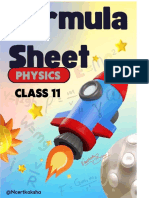 PDF Updated Class 11 Physics Formula Sheet Compress