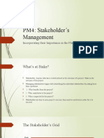 PM4 Stakeholders Management