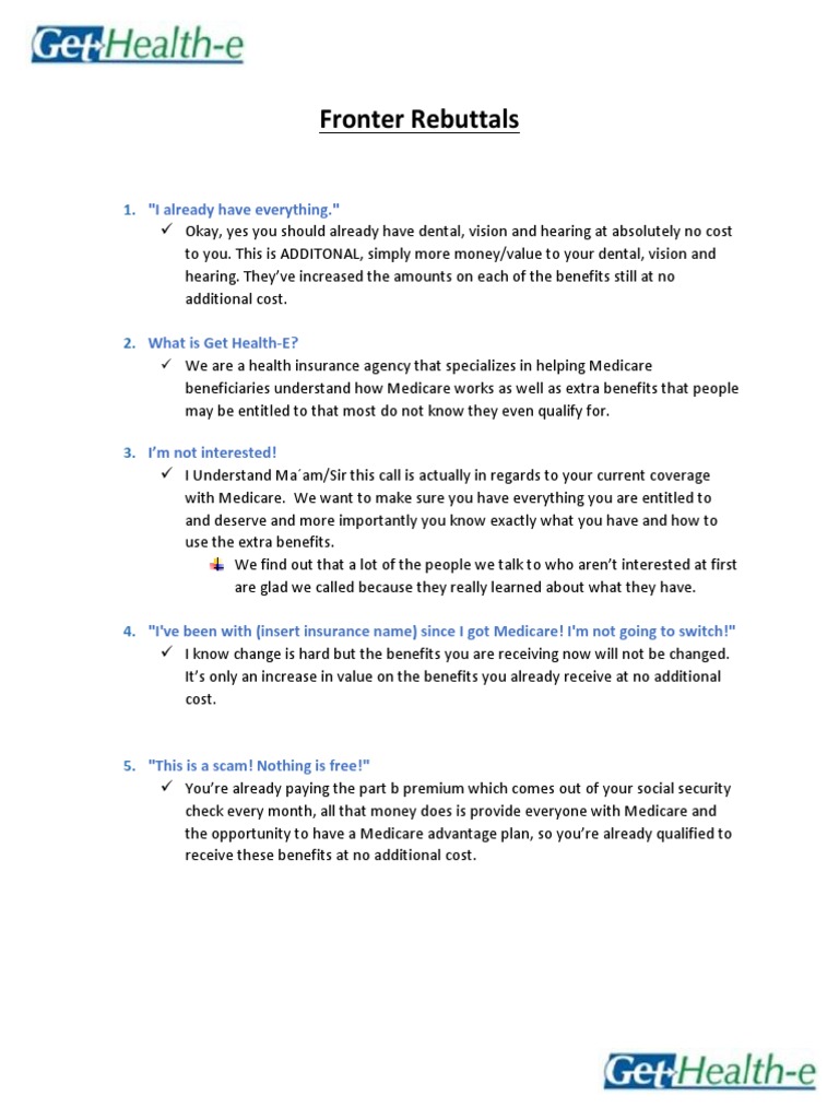 Fronter rebuttals download free pdf medicare united states 